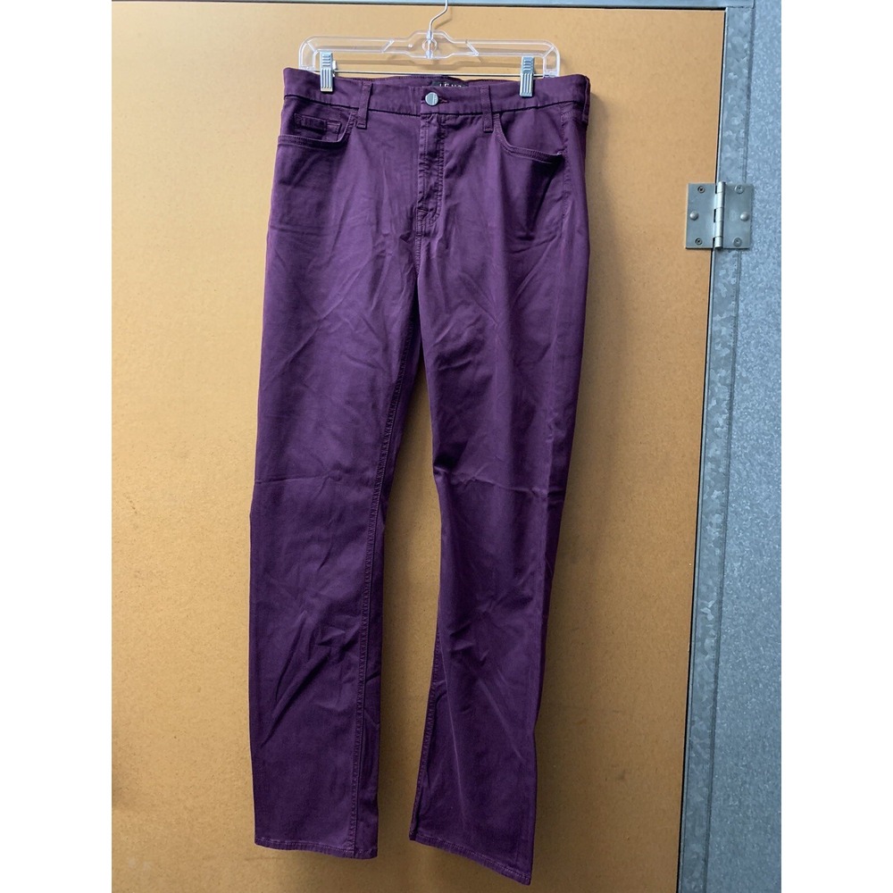 Jen7 by 7 for All Mankind Womens Slim Straight Leg Jeans Purple Size 12